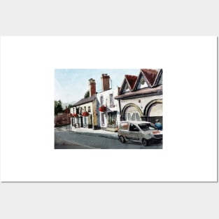 The Swan Inn Newport Shropshire England Posters and Art